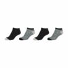 CAMANO Sneakersocken silky touch mini stripes 4er Pack black
