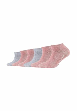 CAMANO Kinder Sneakersocken ca-soft 6er Pack rosé melange