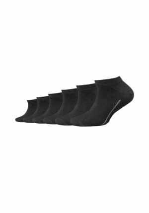 CAMANO Kinder Sneakersocken ca-soft 6er Pack black