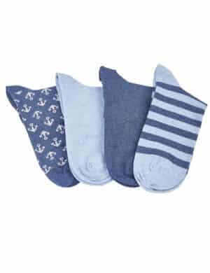 Adler Collection Kurzschaftsocken 4er Pack