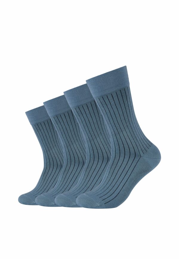CAMANO Socken ca-soft shadow stripes 4er Pack captains blue