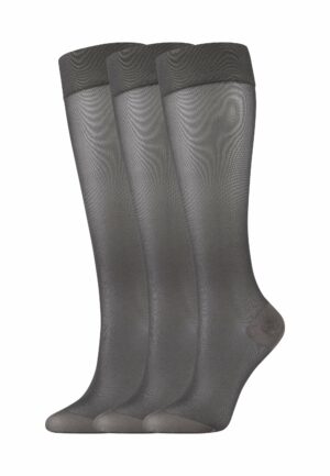 CAMANO Feinkniestrümpfe Compression&Active 80DEN 3er Pack anthracite