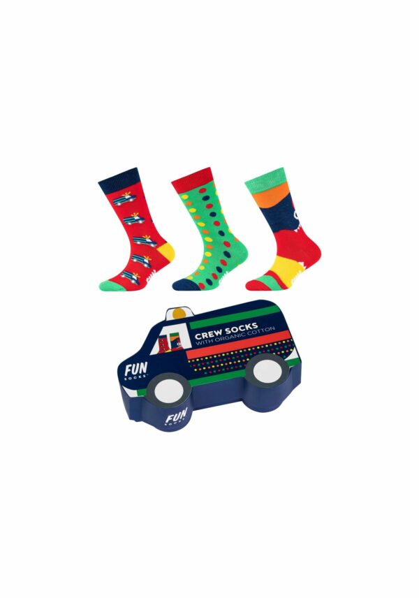 Fun Socks Kinder motifs Socken 3er Pack in Geschenkbox limoges
