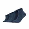 mustang Kurzsocken mit Bio-Baumwolle 6er Pack jeans mix