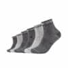 mustang Kurzsocken mit Bio-Baumwolle 6er Pack dark grey mix