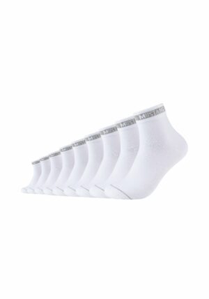 mustang Kurzsocken mit Bio-Baumwolle 6er Pack white mix