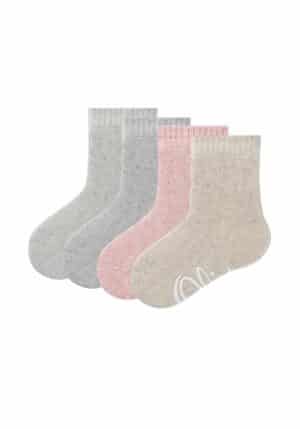 s.Oliver Kinder ABS-Socken Originals Bio-Baumwolle 4er Pack rosé melange