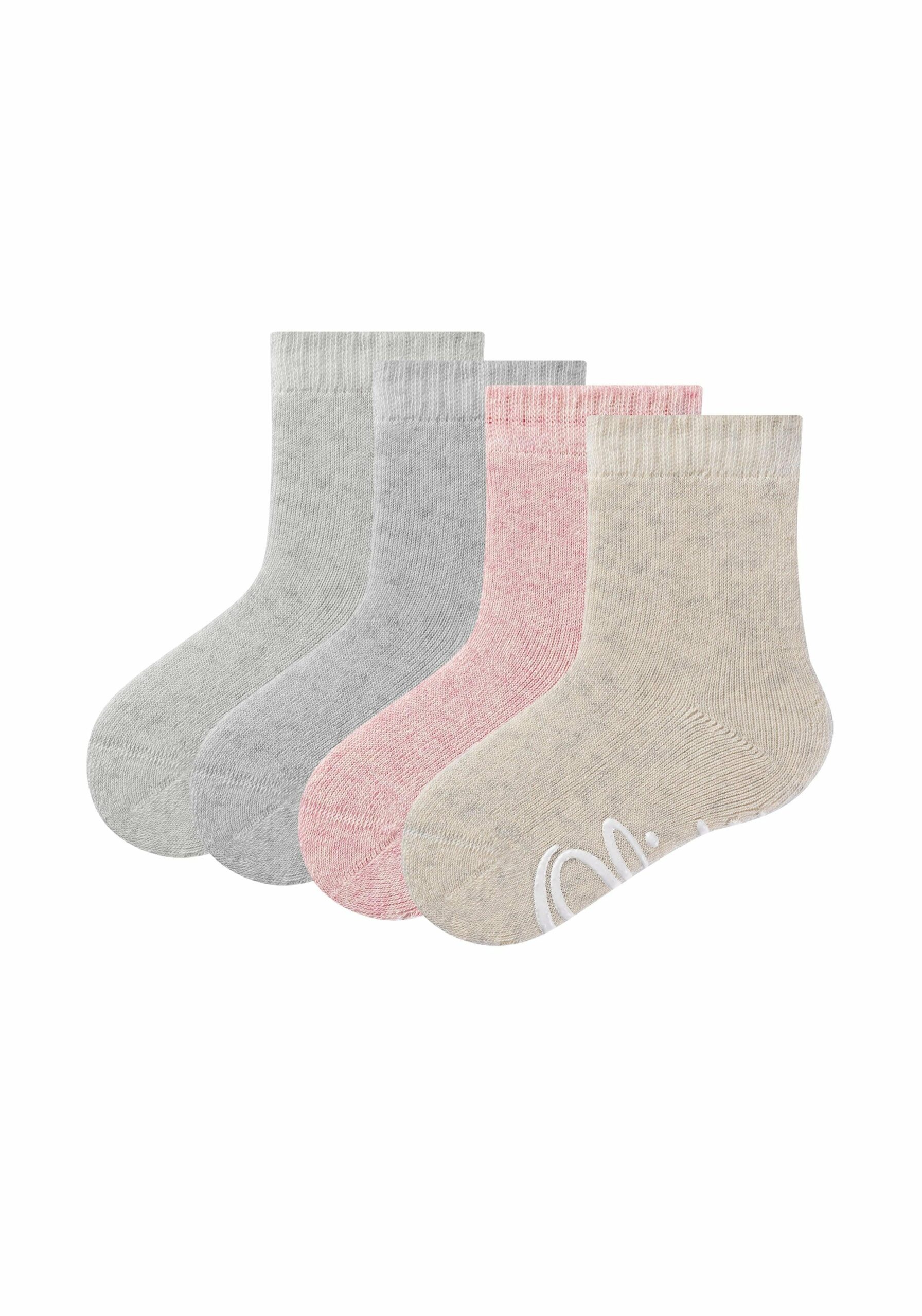 s.Oliver Kinder ABS-Socken Originals Bio-Baumwolle 4er Pack rosé melange  kaufen bei