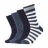s.Oliver Socken Originals mit Bio-Baumwolle geringelt 4er Pack jeans melange