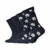 s.Oliver Kinder Socken Silky Touch Flower 4er Pack blue