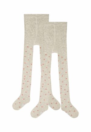 s.Oliver Kinderstrumpfhose originals organic patterned 2er Pack birch melange