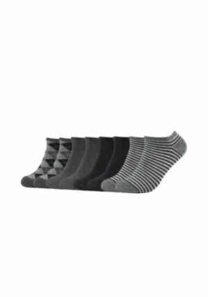 s.Oliver Sneakersocken Essentials gemustert 8er Pack black