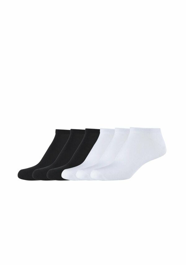 s.Oliver Sneakersocken silky touch 6er Pack black white