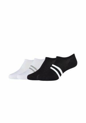 s.Oliver Sneakersocken gerippt 4er Pack black