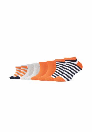 s.Oliver Kinder Sneakersocken Originals mit Bio-Baumwolle 8er Pack ginger