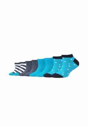 s.Oliver Kinder Sneakersocken Originals mit Bio-Baumwolle 8er Pack blue