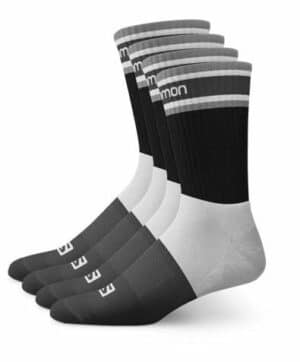 Salomon Kinder Sport Socken Cushioned 4er Pack Black / Grey