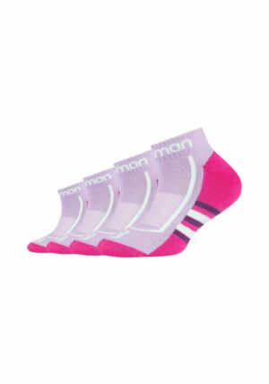 Salomon Kinder Sport Sneakersocken Cushioned 4er Pack Viola / Honeydew