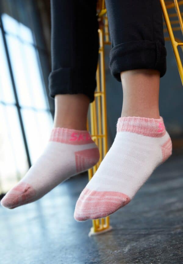 Skechers Kinder Sneakersocken Mesh Ventilation 6er Pack pink glow mix