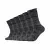 Skechers Socken Mesh Ventilation 6er Pack dark grey random