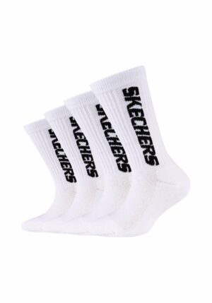 Skechers Kinder Tennis-Socken Cushioned 4er Pack white