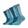 Skechers Kinder Tennis-Socken Cushioned 4er Pack turkish tile random