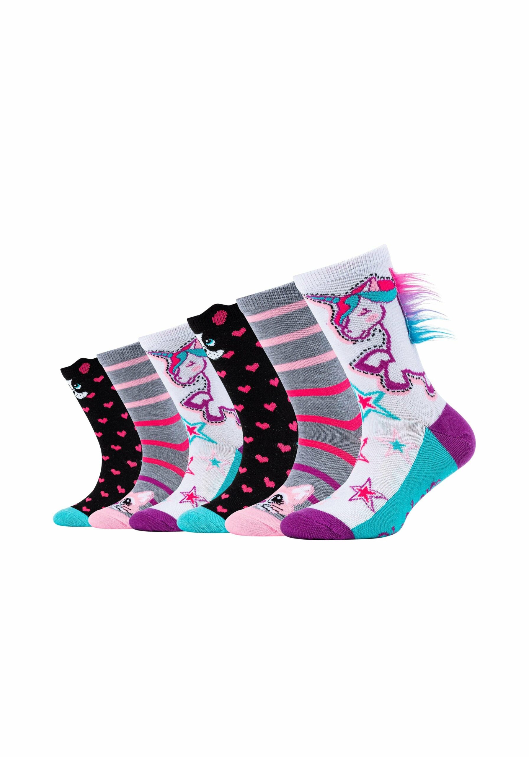 Skechers Kinder-Socken Tier-Motiv 6er Pack white kaufen bei | Lange Socken