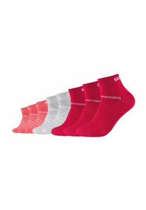 Skechers Kurzsocken Mesh Ventilation 8er Pack raspberry wine