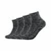 Skechers Kurzsocken Cushioned 4er Pack dark grey random