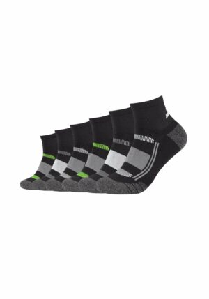 Skechers Kurzsocken Function Performance 6er Pack black mix