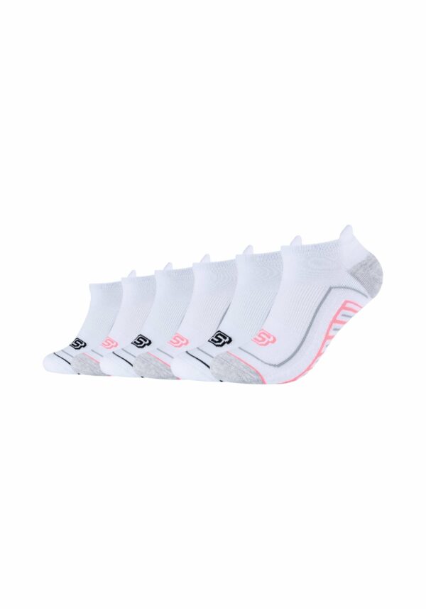 Skechers Sneakersocken Cushioned 6er Pack white mix