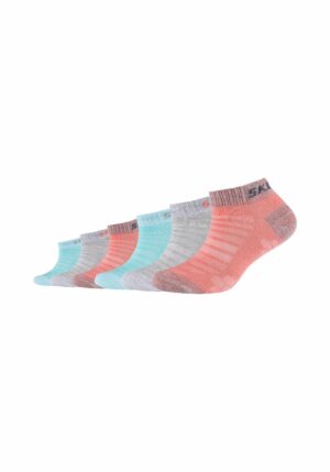 Skechers Kinder Sneakersocken Mesh Ventilation 6er Pack flamingo