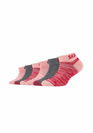 Skechers Kinder Sneakersocken Mesh Ventilation 6er Pack flamingo mix